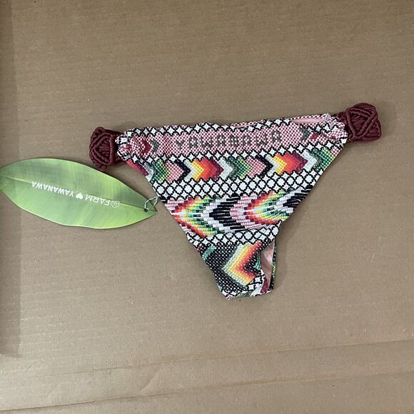 Farm Rio Amulet Yawanawa Beach Swim Summer Bikini Bottom NWT Size S - Picture 5 of 7